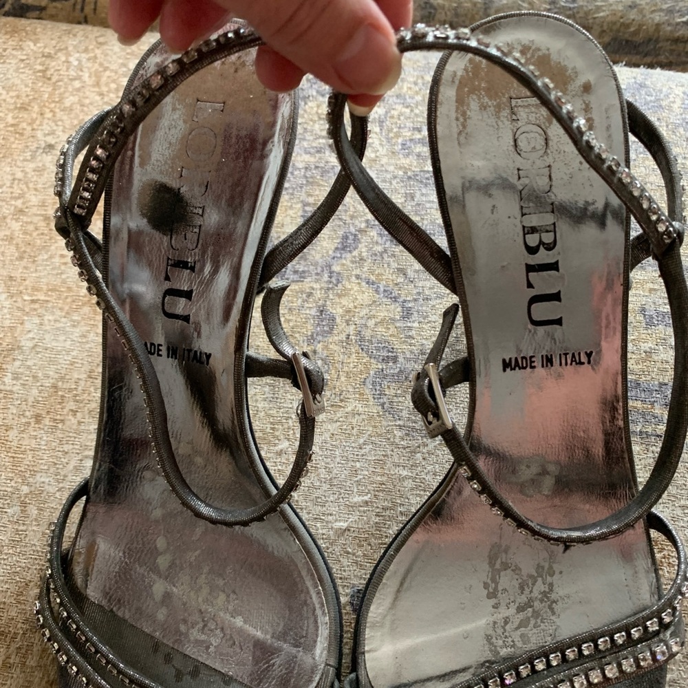 Loriblu made In Italy crystal strap sandals size 39 - Picture 8 of 15